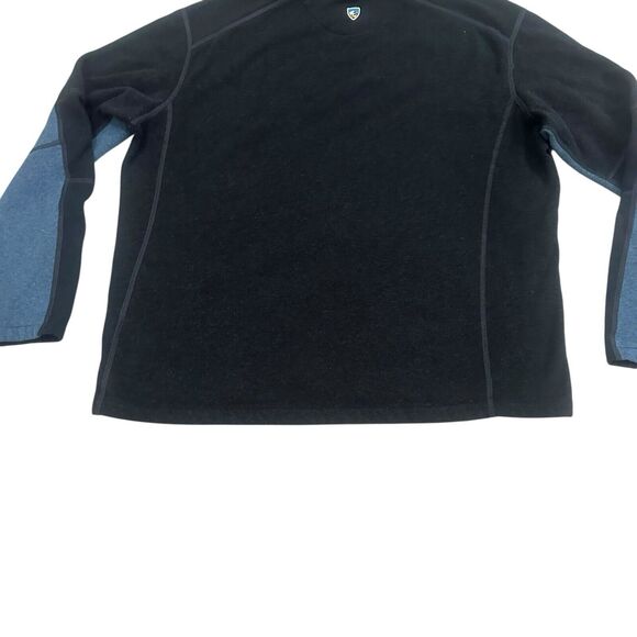 Kuhl Revel Quarter Zip Sweater  Men’s 2XL XXL Navy Blue Fleece Pullover  3007 - Picture 10 of 12